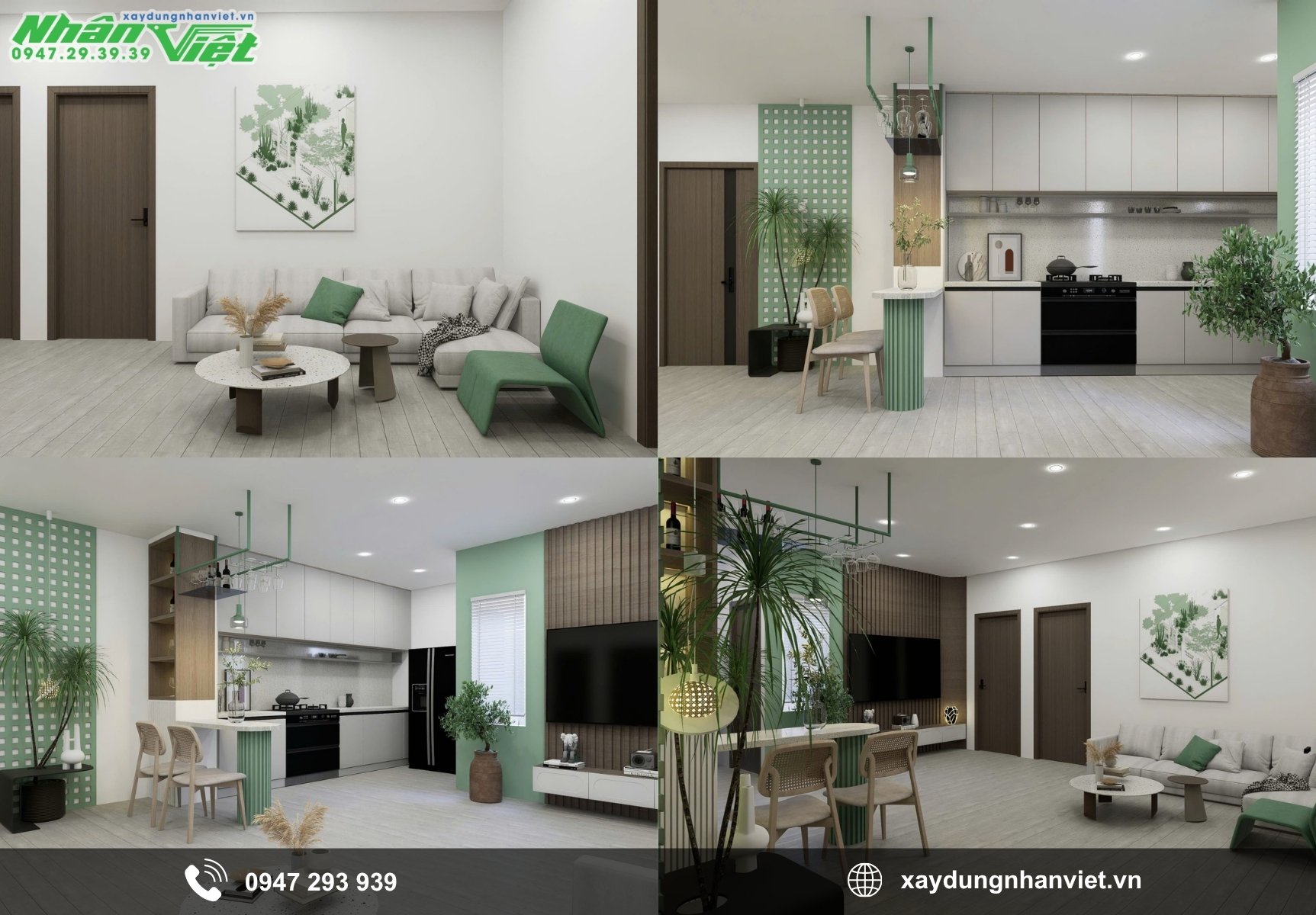 Các hạng mục thi công hoàn thiện tại Xây Dựng Nhân Việt