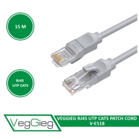 Dây mạng bấm sẵn 15m RJ45, Veggieg VE518